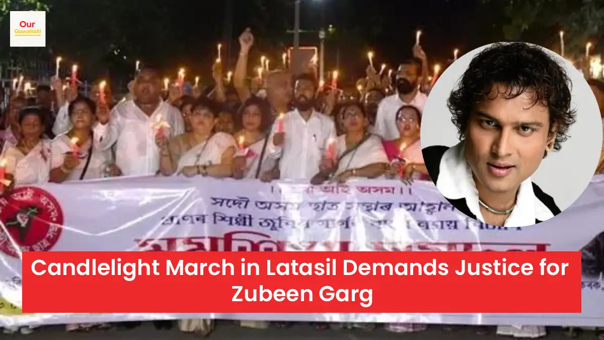 Candlelight March in Latasil Demands Justice for Zubeen Garg