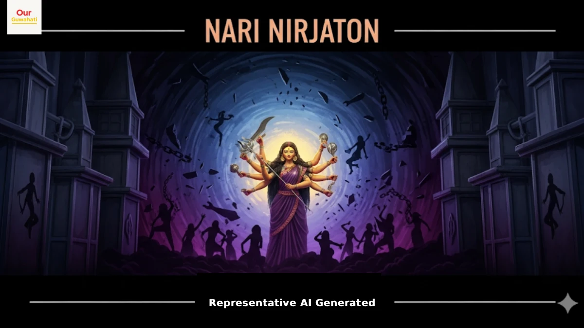 Guwahati’s Athgaon Durga Puja Pandal to Highlight Women’s Struggles with ‘Nari Nirjaton’ Theme