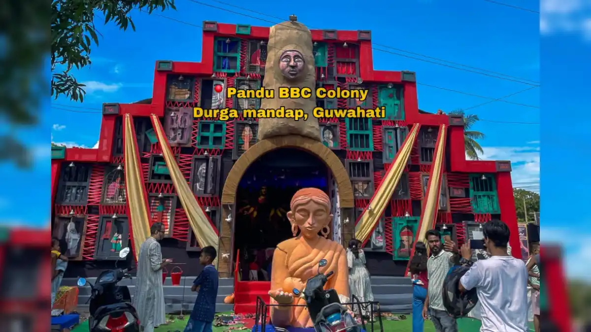 BBC Colony Durga Puja Pandal Spreads Awareness_ “Say No to Women’s Trafficking”