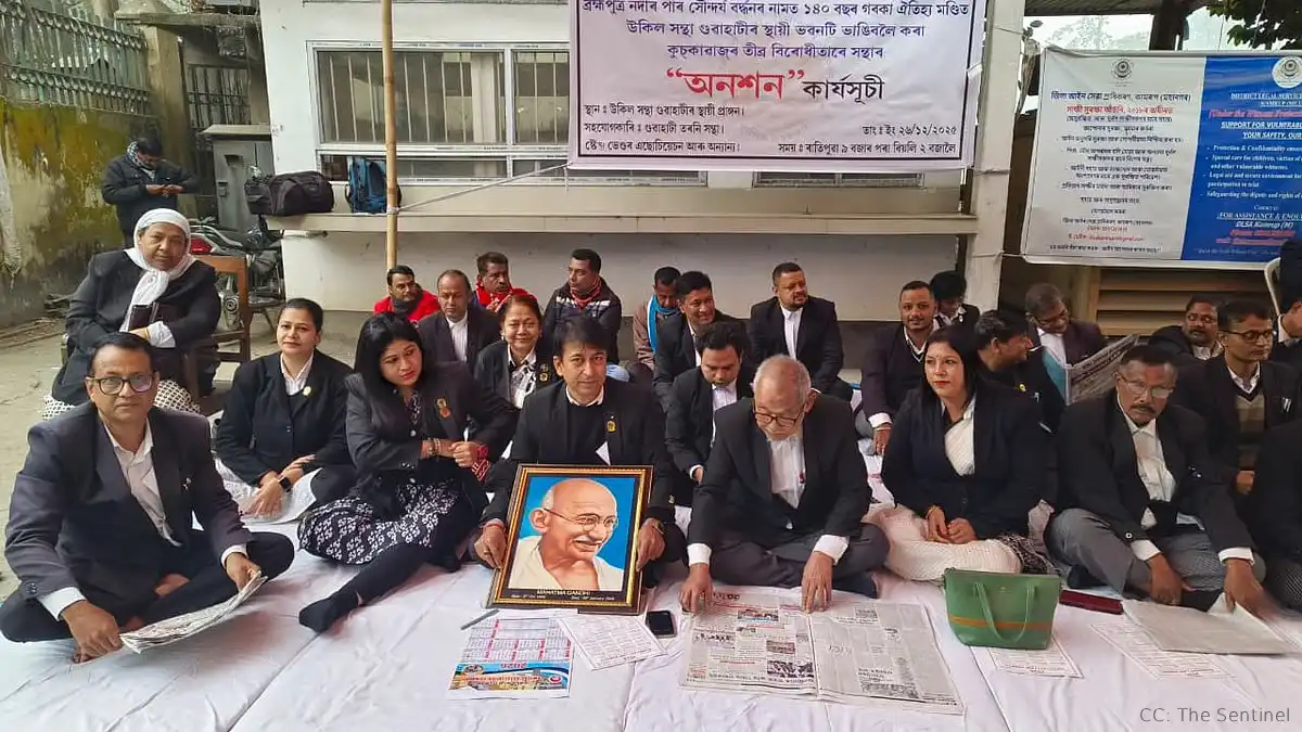 Guwahati Lawyers Launch Hunger Strike to Save 170-Year-Old LAG Building