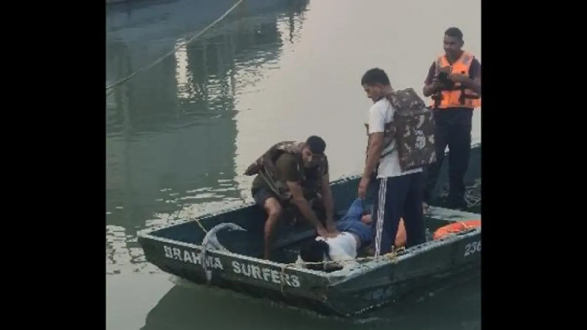 Guwahati Woman Rescued From Drowning Near Saraighat Bridge