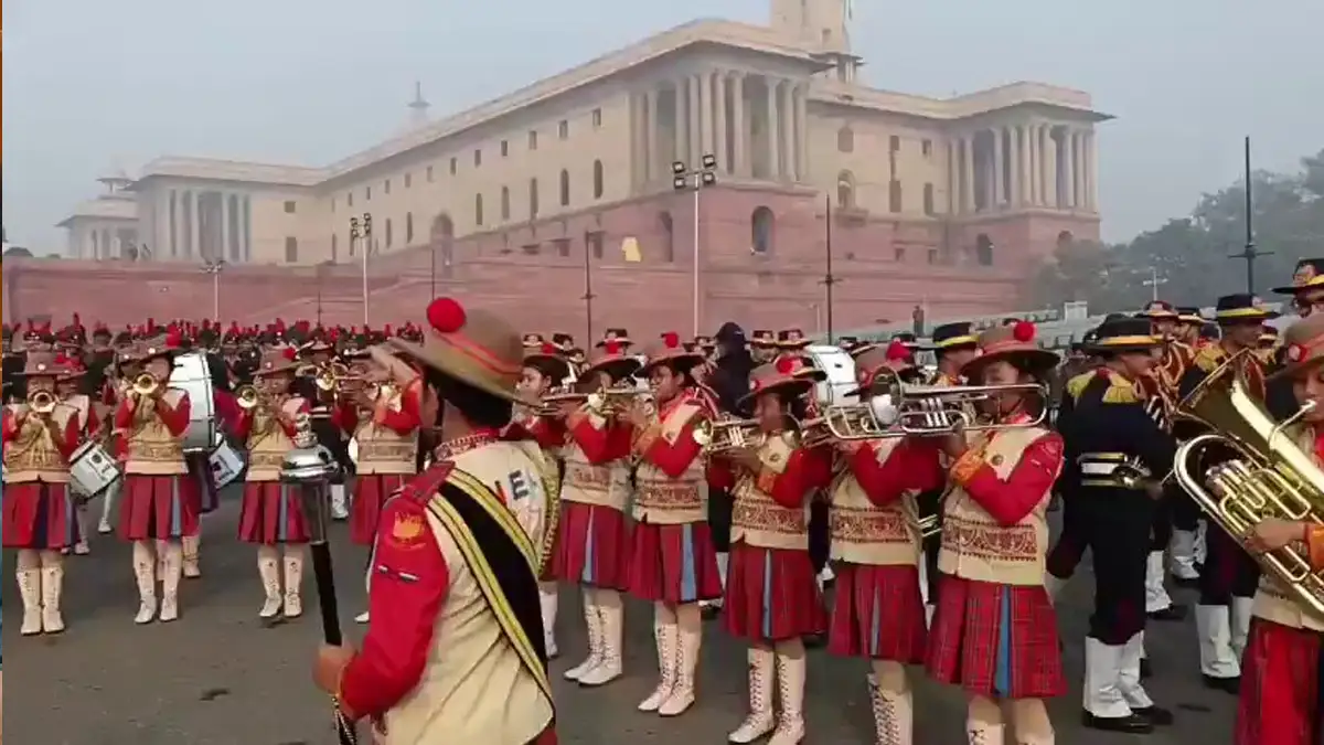 Guwahati’s NCC Girls Band Plays Zubeen Garg’s ‘Mayabini’ on Kartavya Path