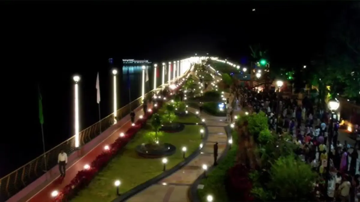 Long Queues Seen Outside Sati Radhika Shaanti Udyan in Guwahati
