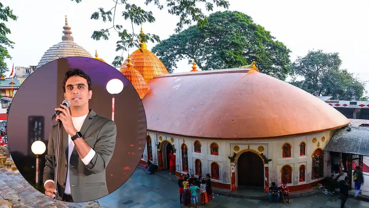 Poet Rohit Sharma Visits Kamakhya Temple Ahead of Guwahati Show