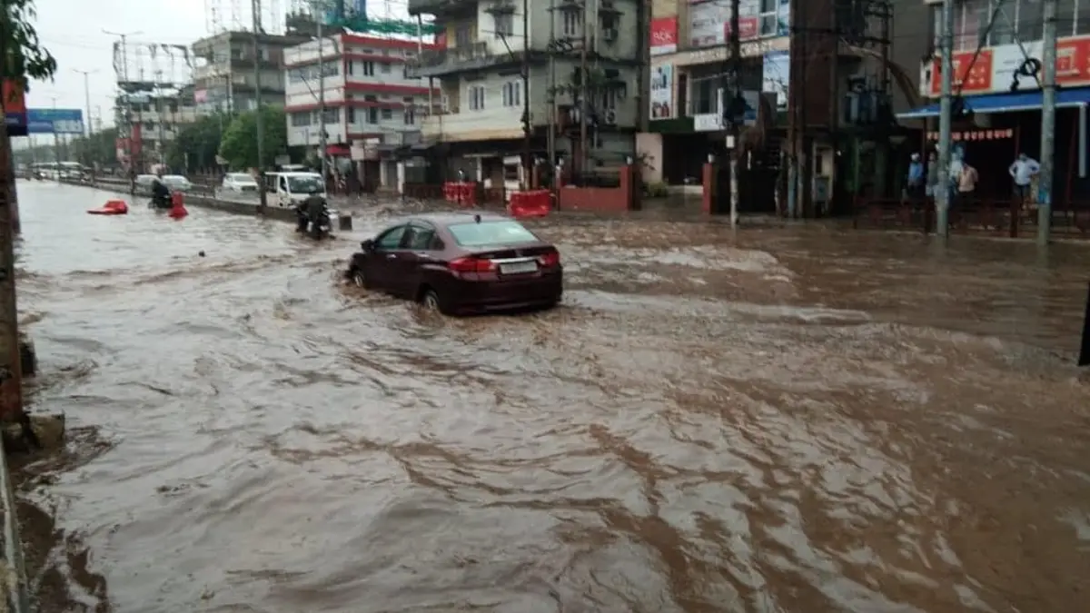 First Heavy Rain of the Year Causes Waterlogging in Guwahati