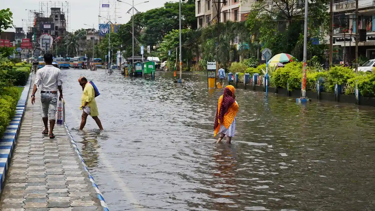 Guwahati Residents Protest ‘Flooding Without Rain’ in Basisthapur