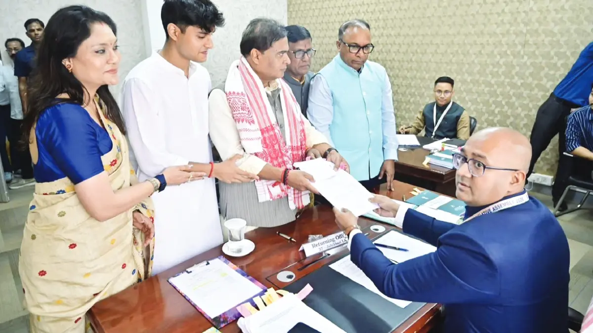 Himanta Biswa Sarma Files Nomination from Jalukbari