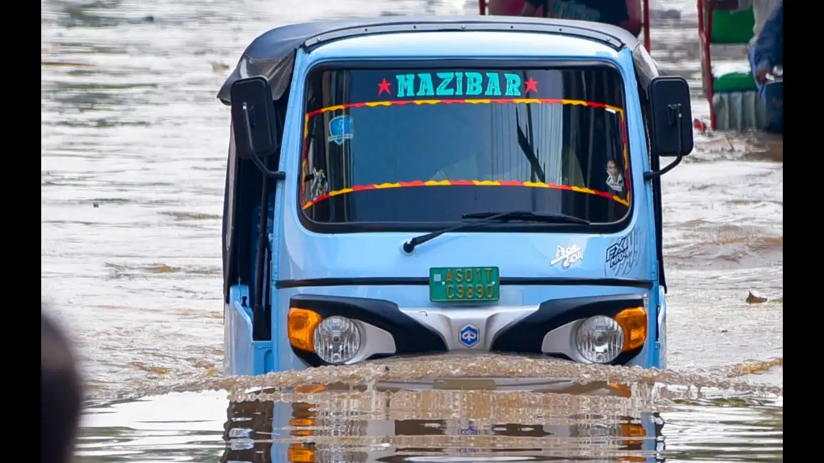 Heavy Rain Triggers Waterlogging Across Guwahati