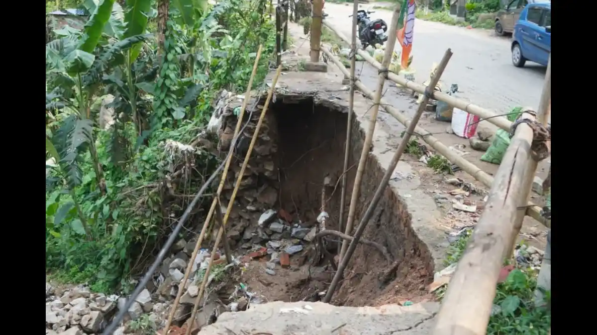 Landslide Near Guwahati TV Tower Road, No Casualties Reported